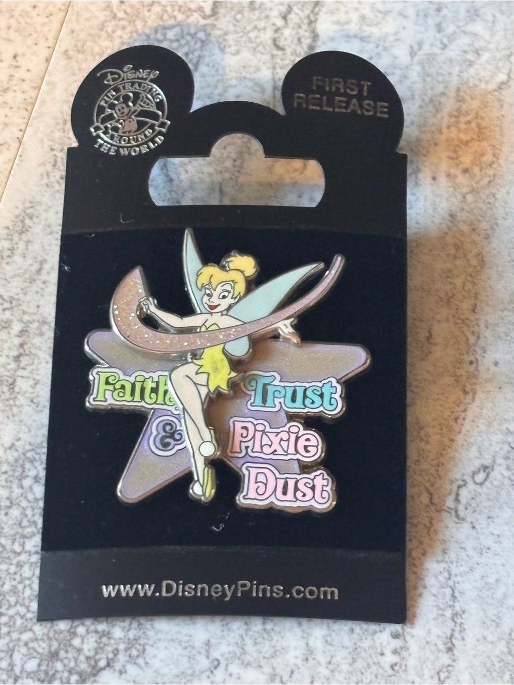 Disney Trading Pin DLR - FAITH, TRUST, AND PIXIE DUST - TINKER BELL
